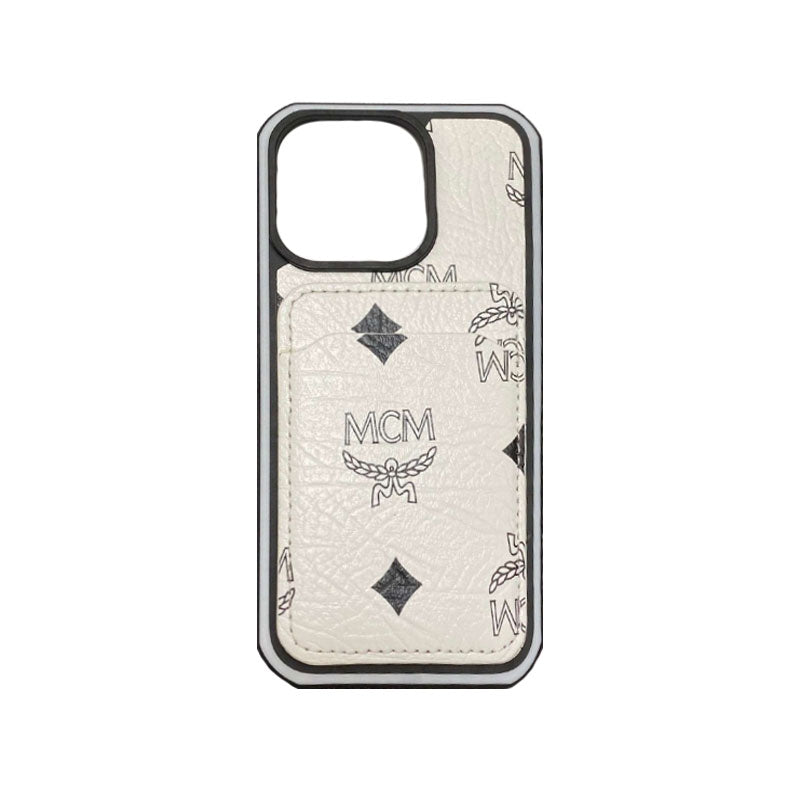 Custodia per iPhone MCM con porta carte Giallo-MCK240603