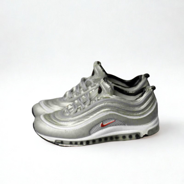 Labubu Air Max 97 Inspired Miniature Sneakers - Silver Edition