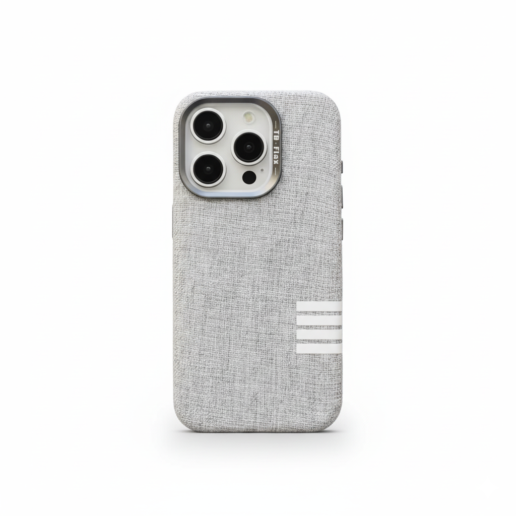 Premium vintage linen fabric magnetic phone case for iPhone