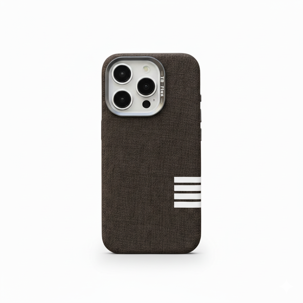 Premium vintage linen fabric magnetic phone case for iPhone