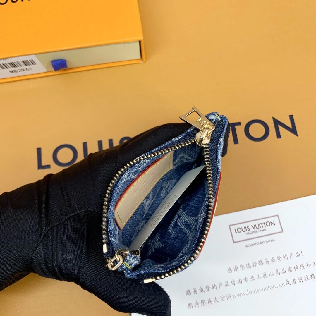 Luxury  Monogram Coin Pouch – Stylish & Compact Keychain Wallet