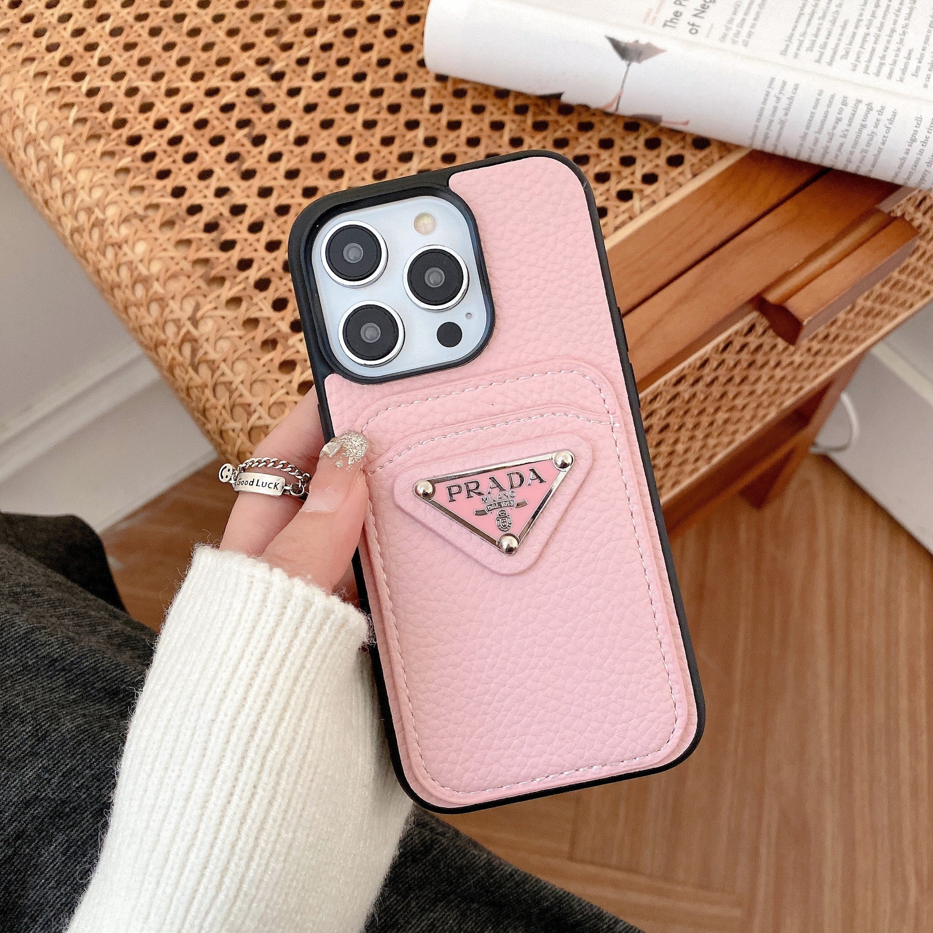 Pra 카드 홀더 컬러 아이폰 케이스