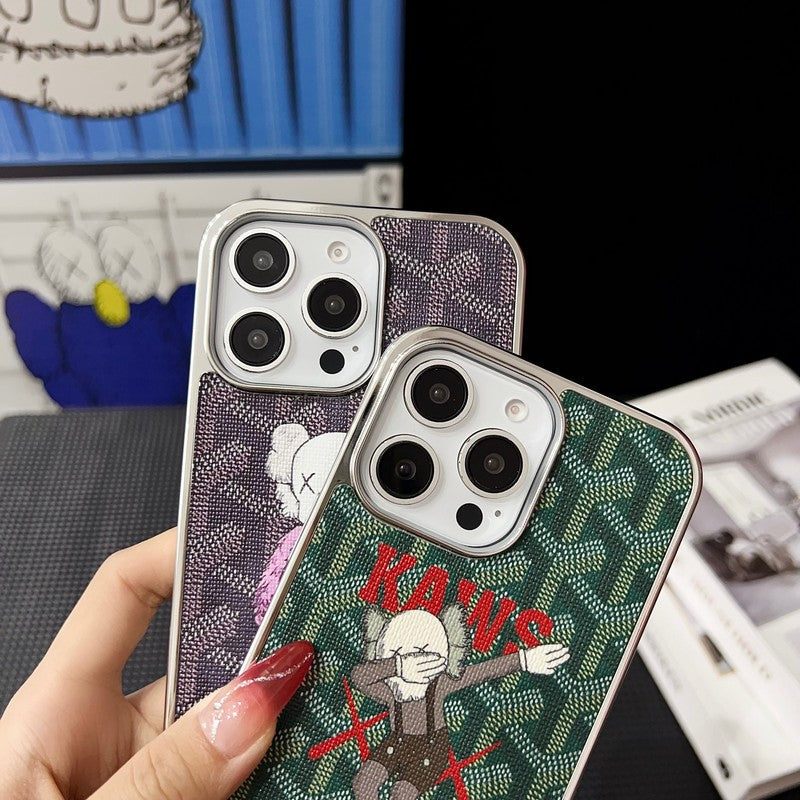 고야 x 카우 화이트 골드 아이폰 케이스