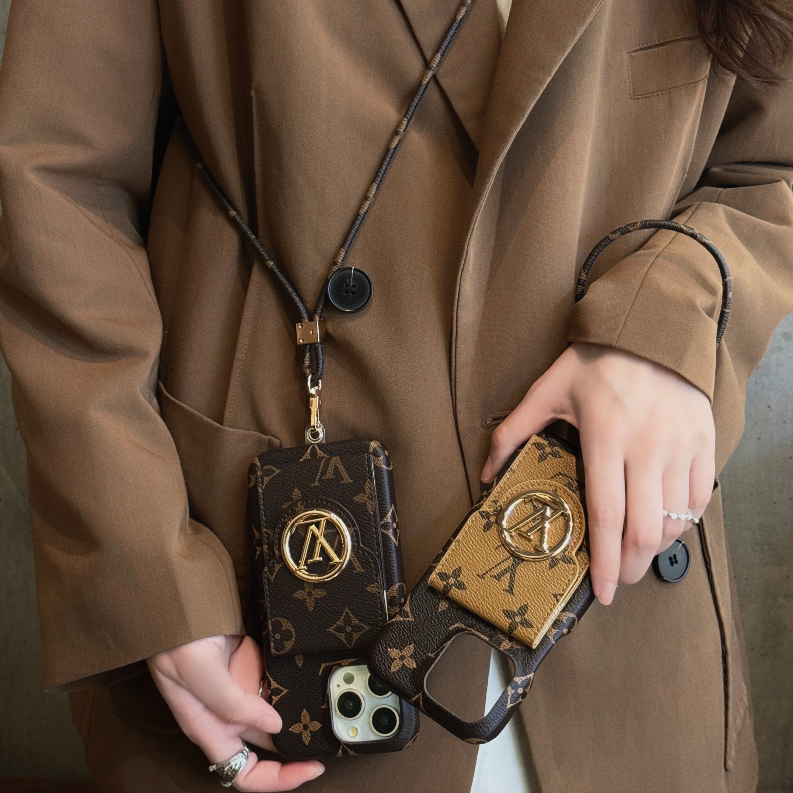 루 카드 홀더 체인 아이폰 케이스