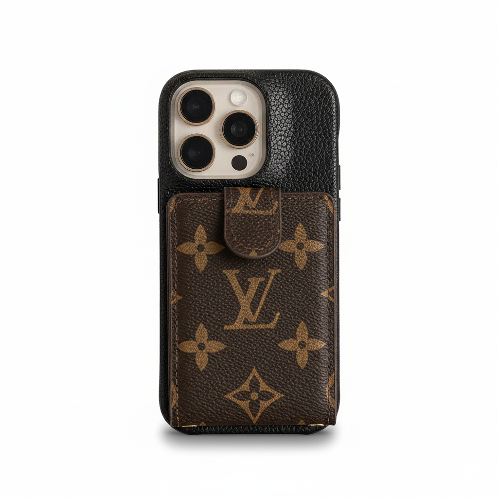 2025new arrivalAdvanced leather iPhone Case With Card Wallet And Strap