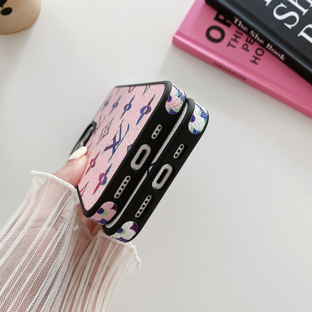 Capa de couro Lou Color para iPhone