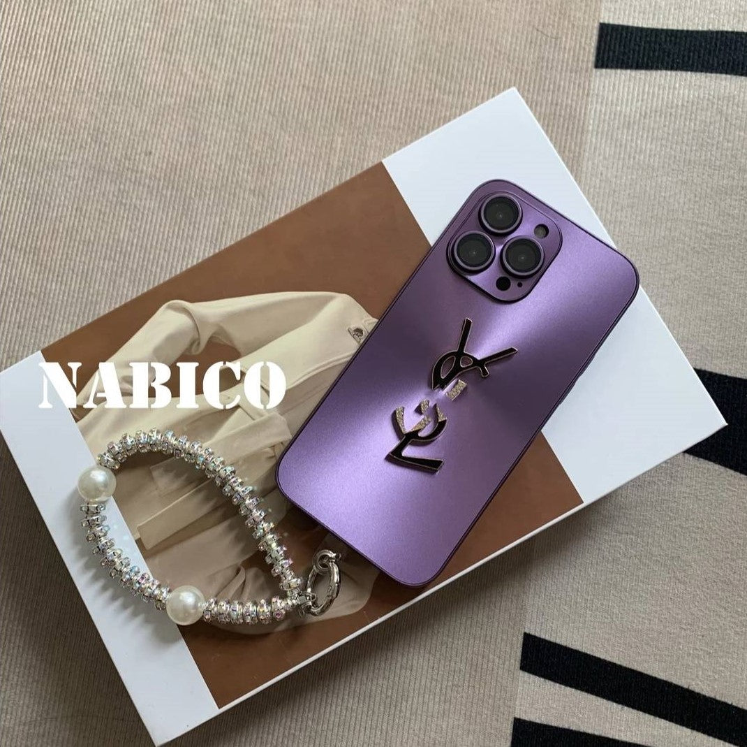 Y-S-L シャイン×モノ チェーン付きiPhoneケース