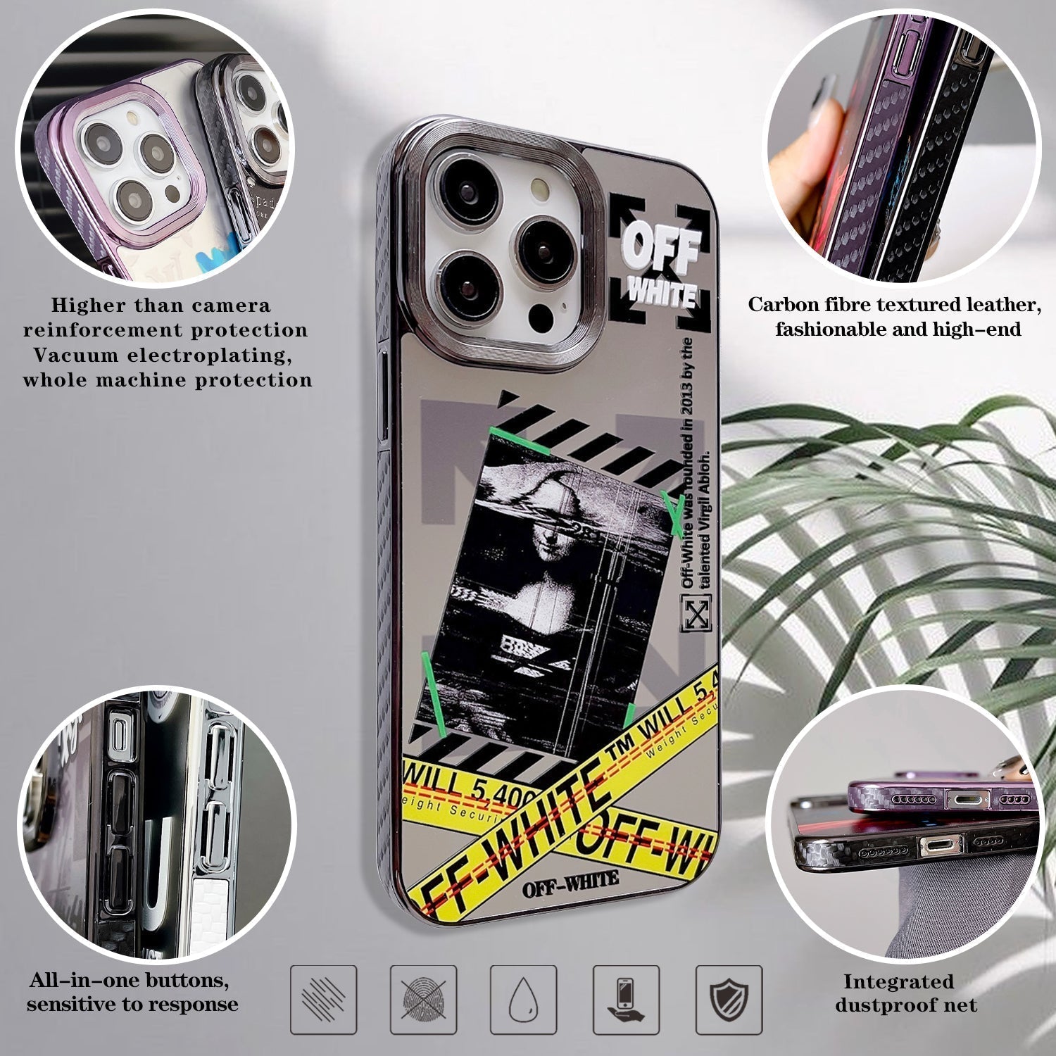 Custodia iPhone OFF WHITE A29 A30