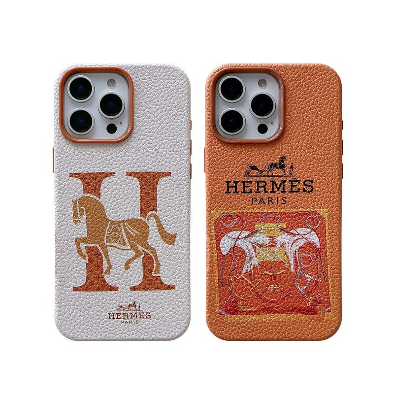 Custodia per iPhone in pelle Herm