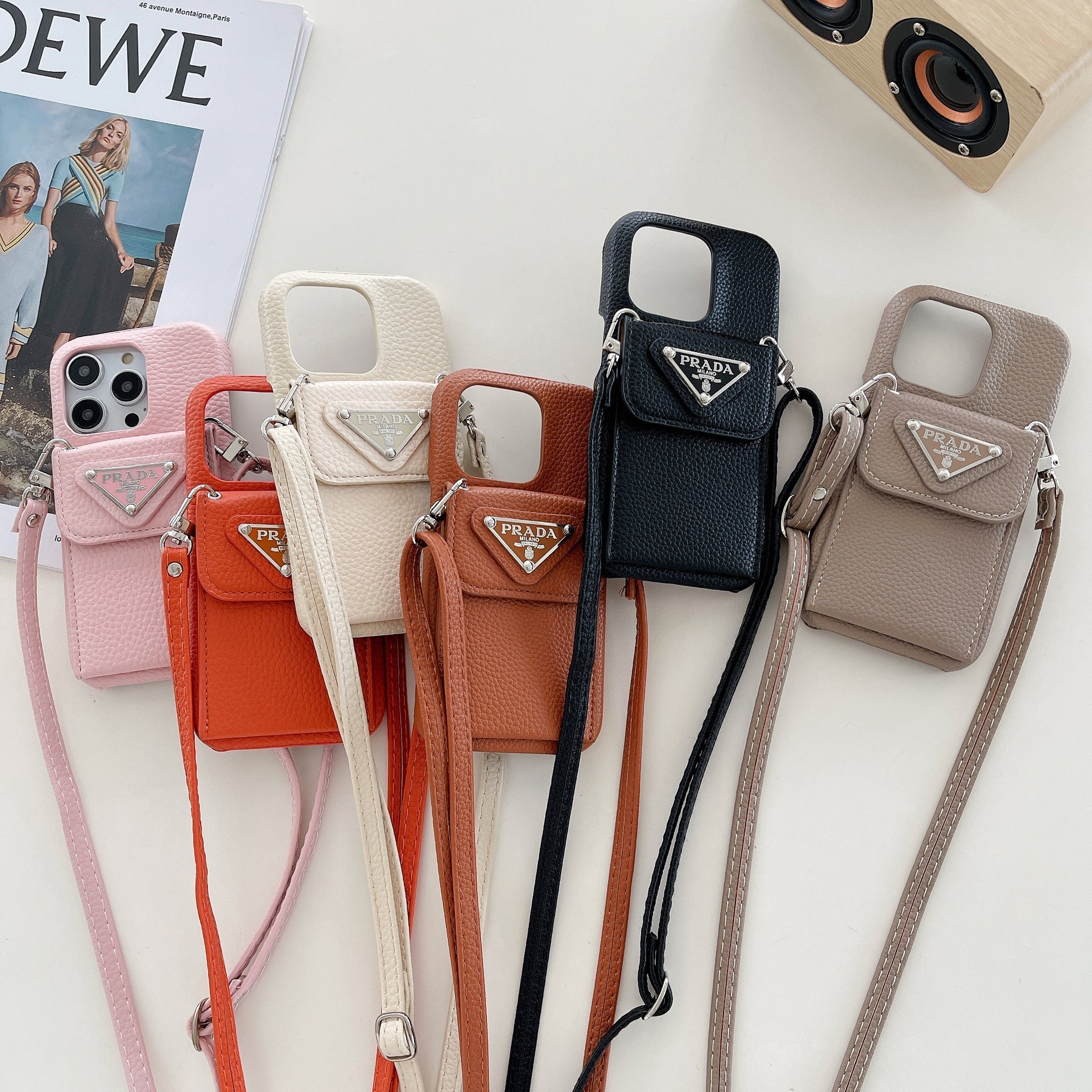 Pra 카드 홀더 체인 아이폰 케이스