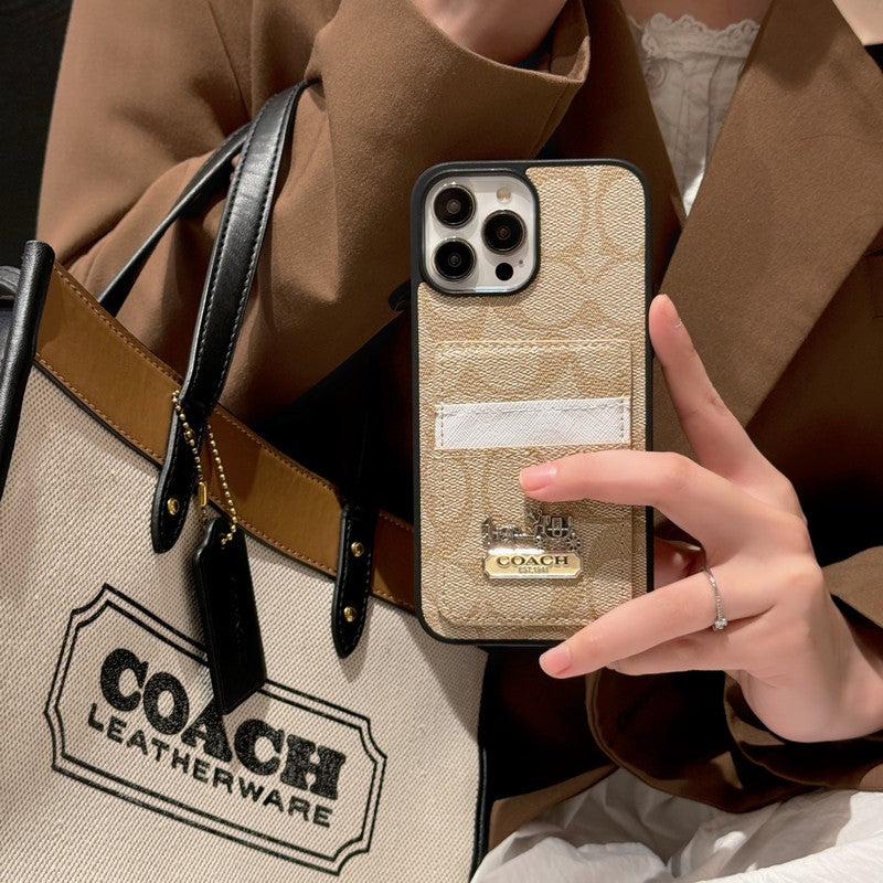 Coa カードバッグ レザー iPhone ケース