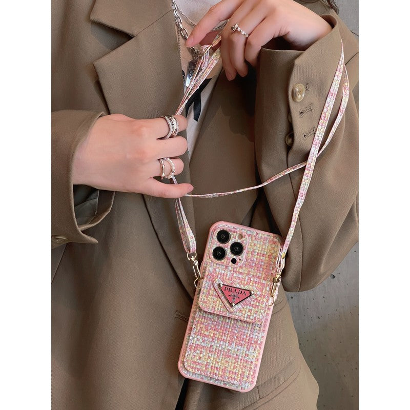 Pra Weave Card Bag Crossbody iPhone-hoesje