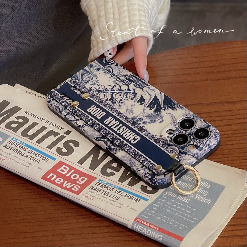 CD 빈티지 손목밴드 아이폰 케이스