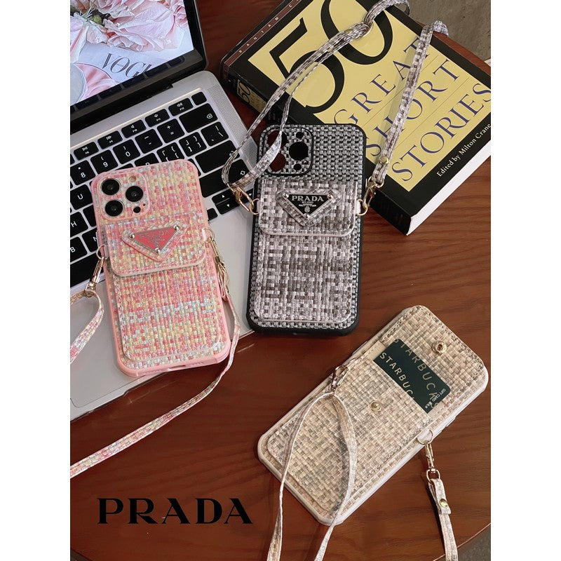 Pra Weave Card Bag Crossbody iPhone-hoesje