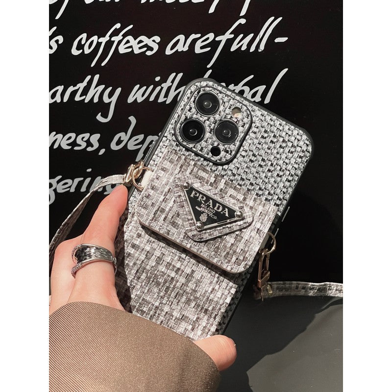 Pra Weave Card Bag Crossbody iPhone-hoesje
