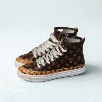 Labubu L.VSneakers alte in miniatura ispirate - Marrone classico