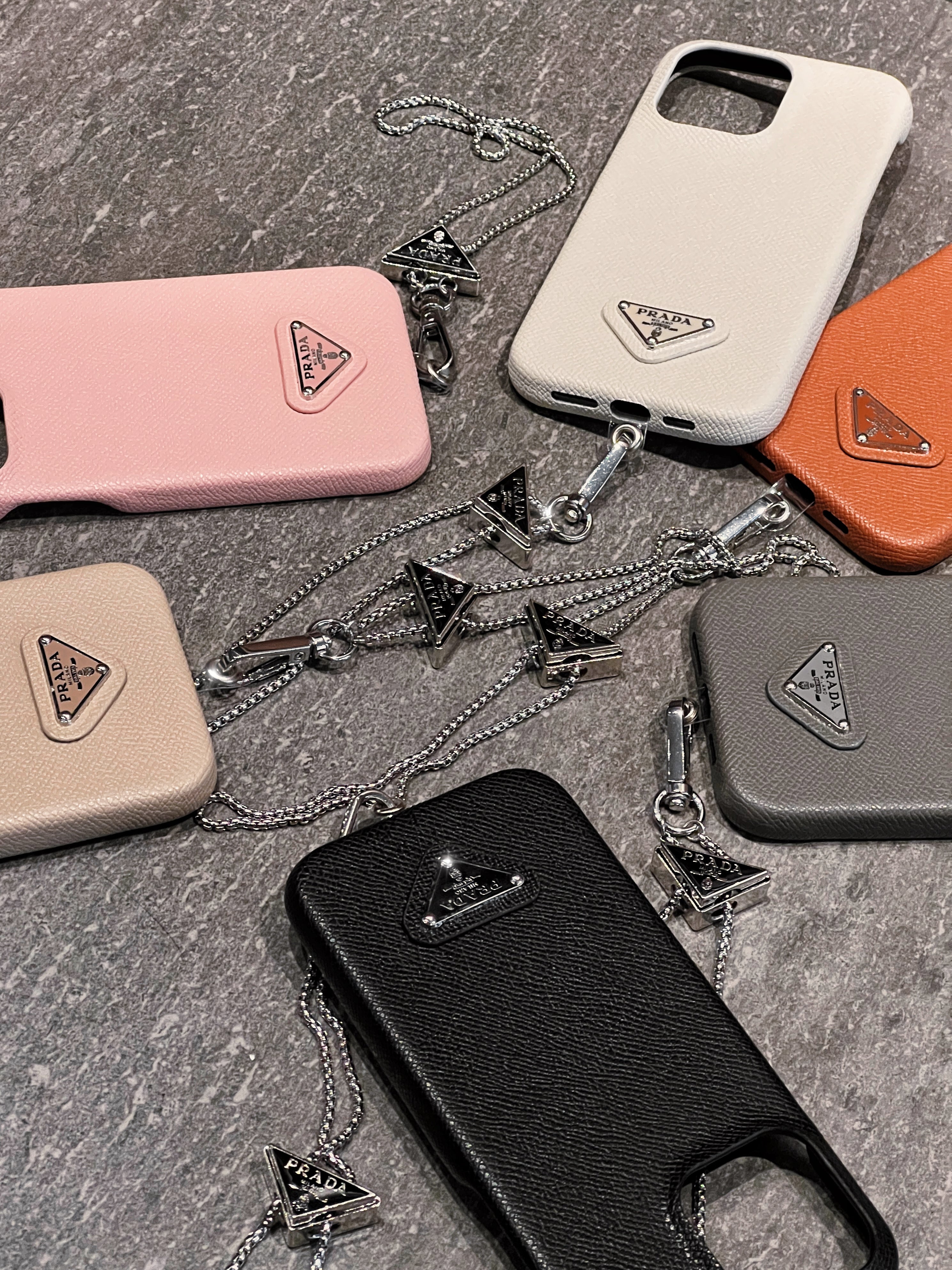 Pra 가죽 크로스바디 아이폰 케이스