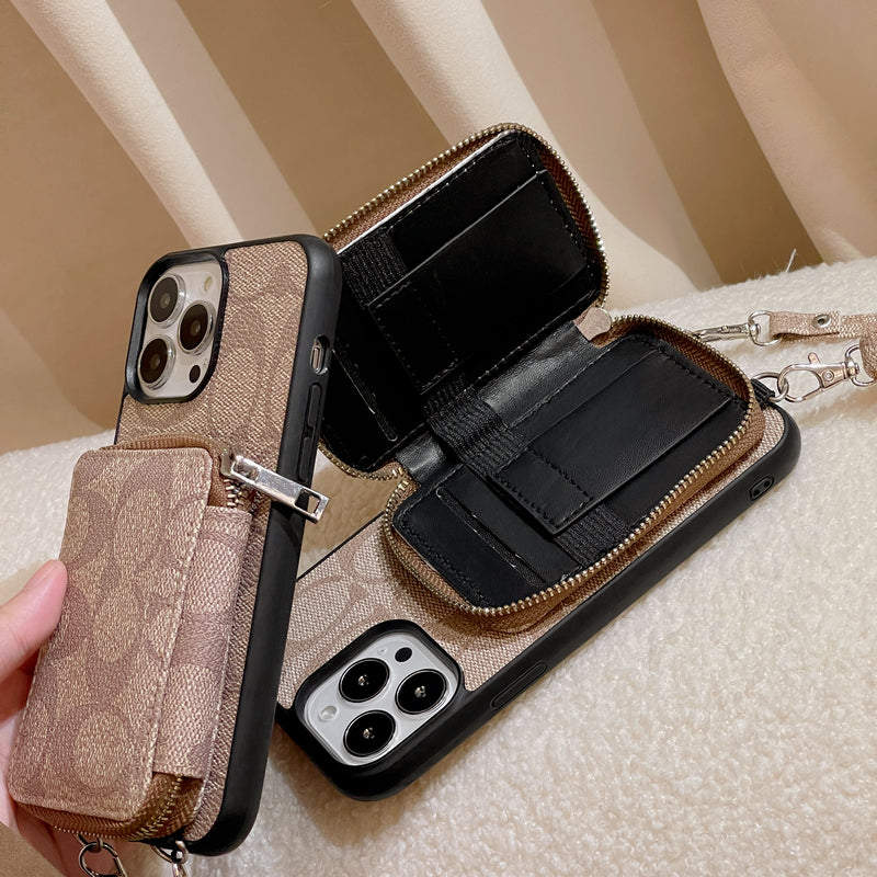 지갑 커피가 포함된 Coach iPhone 케이스-LQB241412