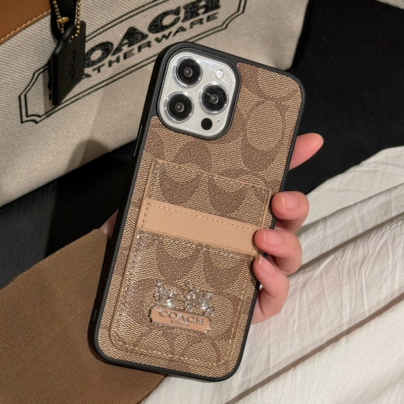 Coa カードバッグ レザー iPhone ケース