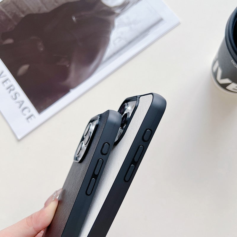 Pra 크로스바디 가죽 아이폰 케이스