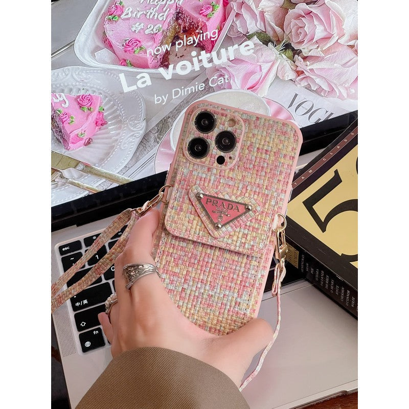 Pra Weave Card Bag Crossbody iPhone-hoesje