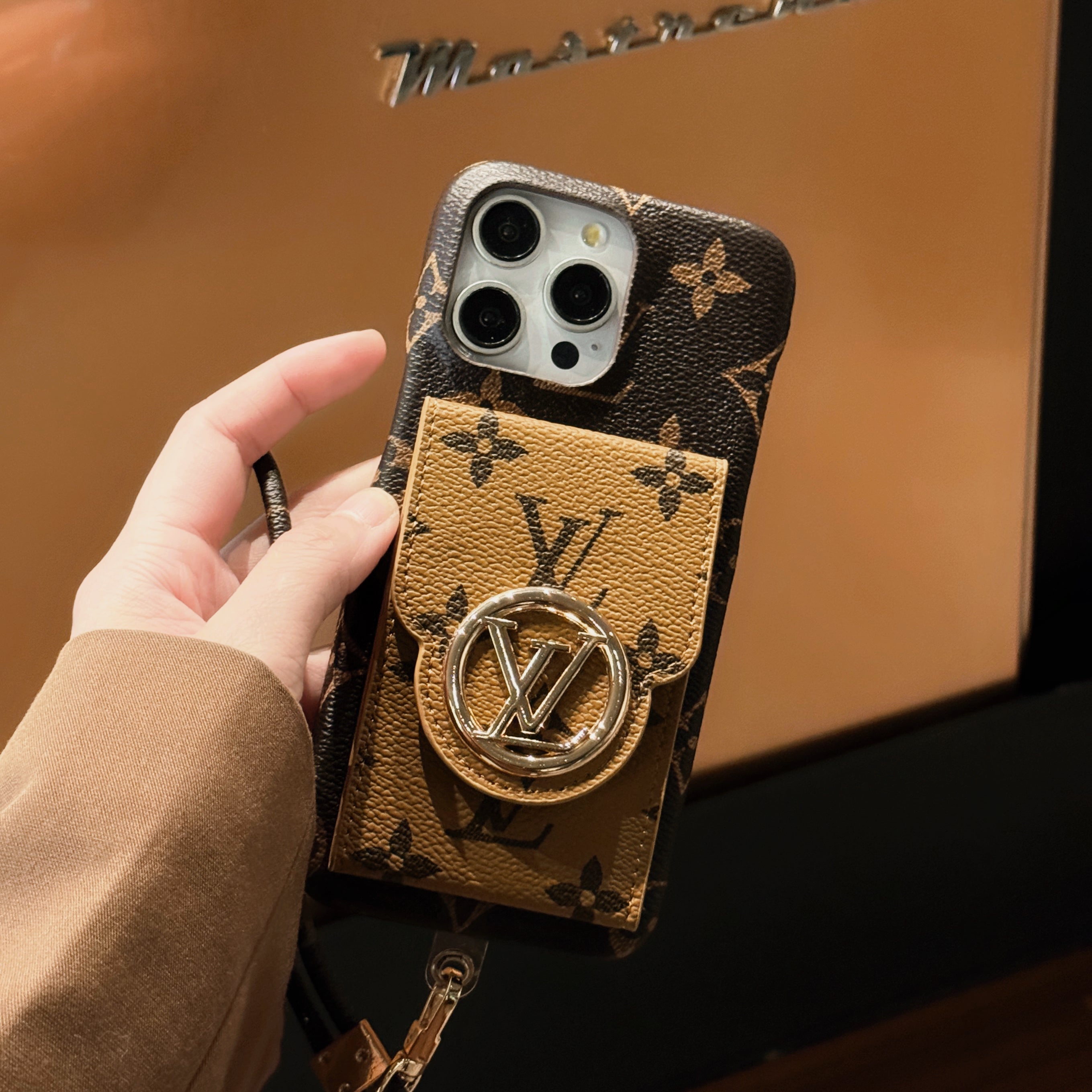 루 카드 홀더 체인 아이폰 케이스