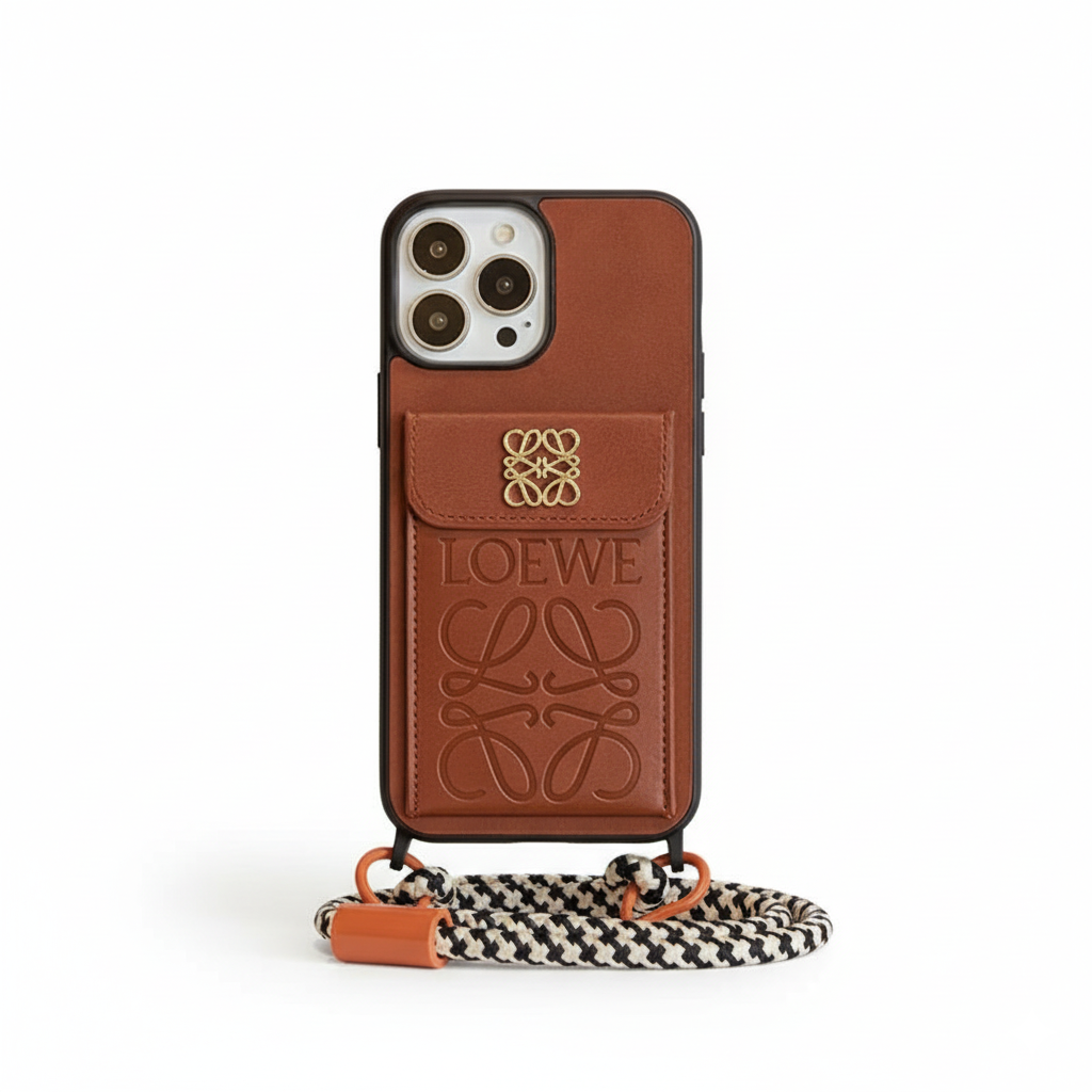 Custodia per iPhone in pelle con portacarte Loe