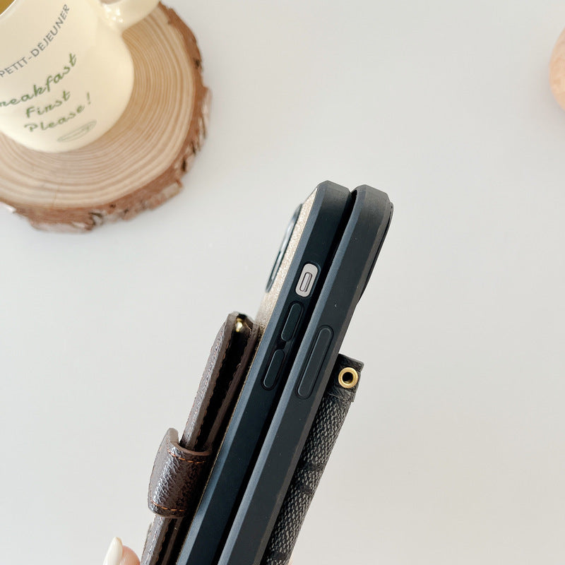 Custodia per iPhone Coach con portafoglio e tracolla bianca -XK240402