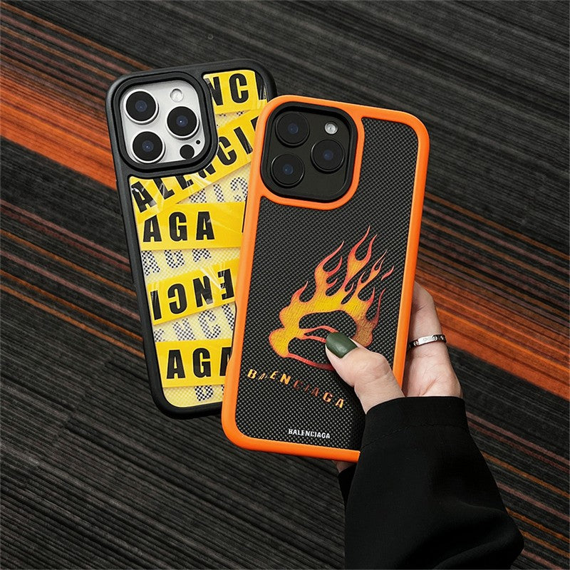 BB 옐로우 & 빨간색 아이폰 케이스