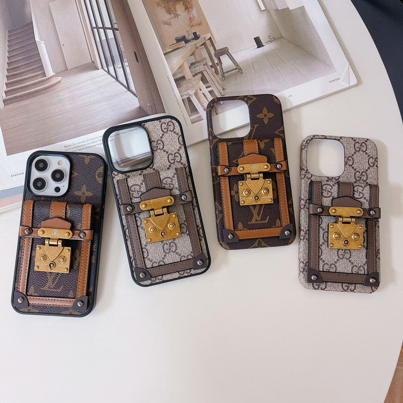 Cás iPhone Sealbhóir Cárta GG Lou