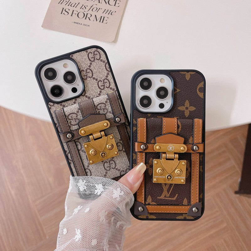 Cás iPhone Sealbhóir Cárta GG Lou