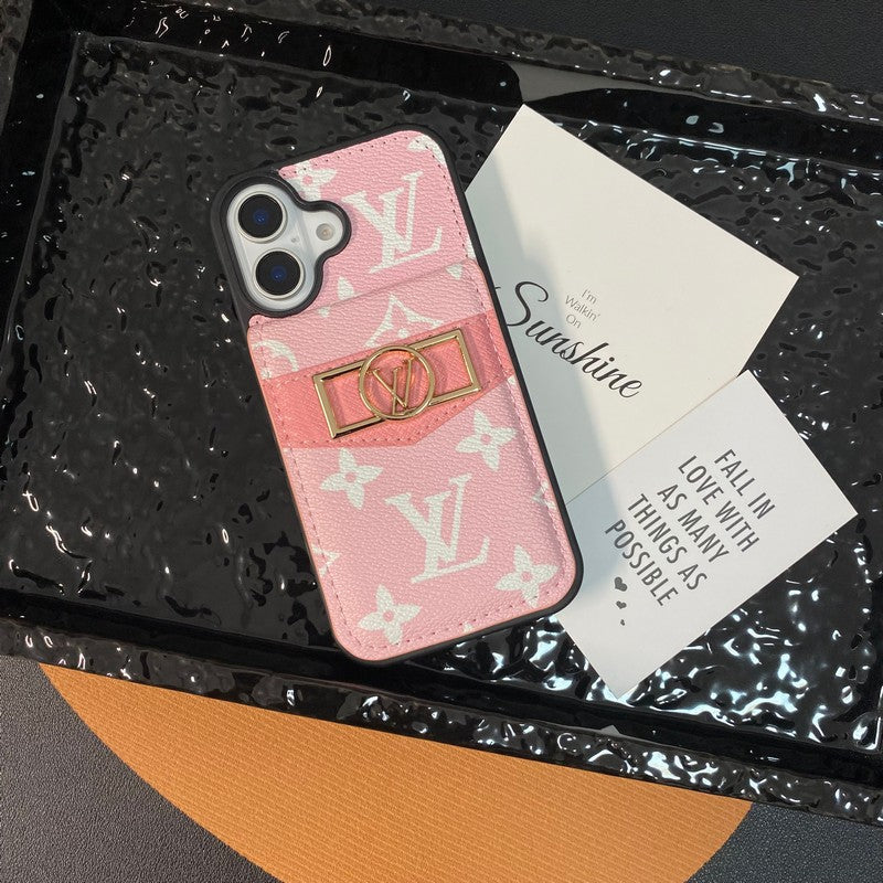 루카드백 골드 로고 아이폰 케이스