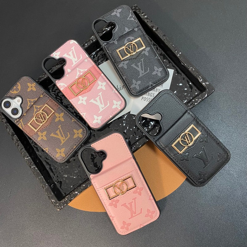 루카드백 골드 로고 아이폰 케이스