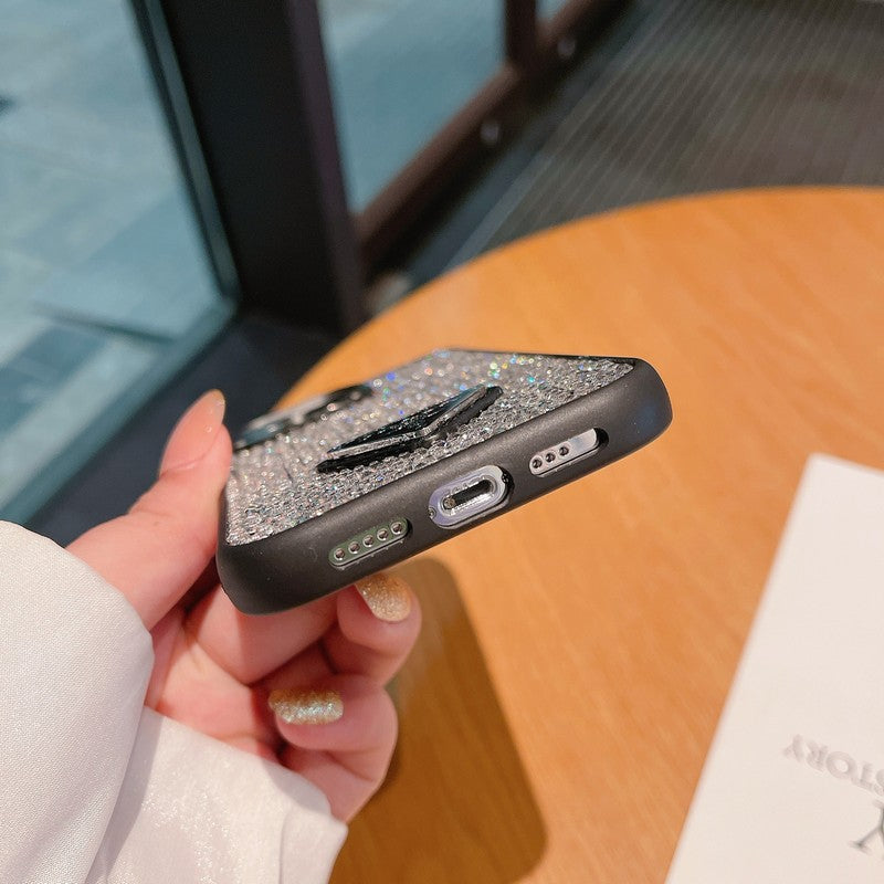 Pra 다이아몬드 크로스바디 체인 아이폰 케이스