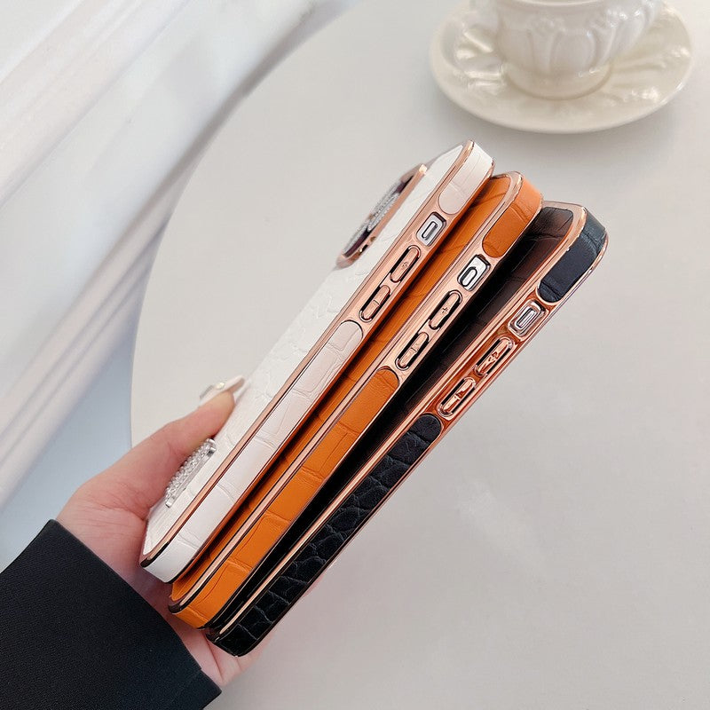 Herm ダイヤモンド ロゴ ローズゴールド iPhone ケース