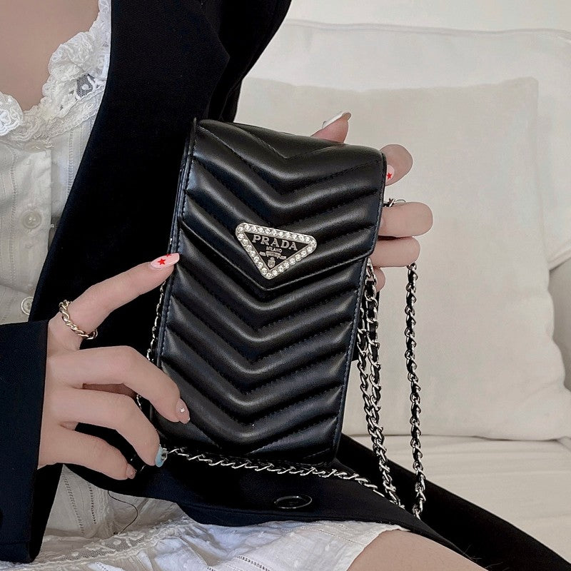 Pra 카드백 크로스바디 아이폰 케이스