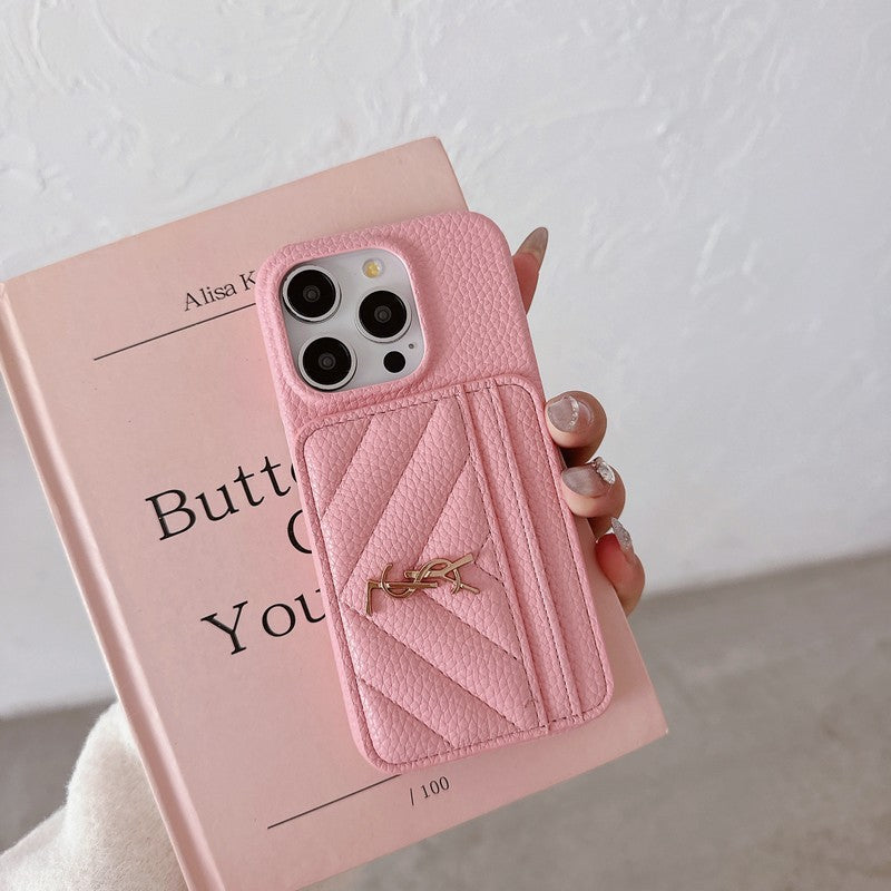 세인트 카드 가방 가죽 아이폰 케이스