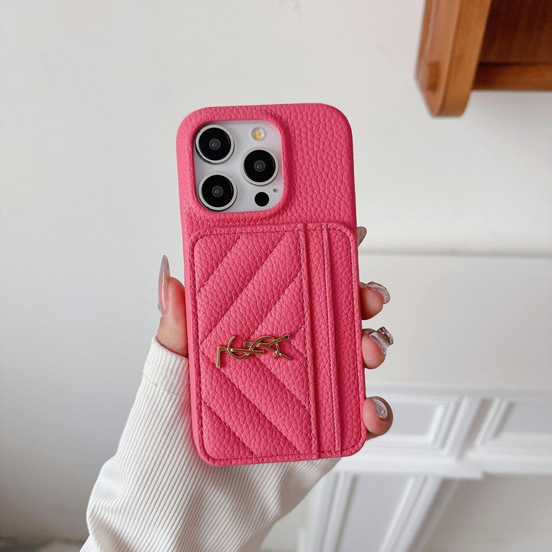 세인트 카드 가방 가죽 아이폰 케이스