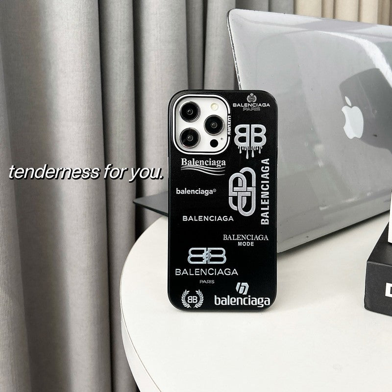 BB Nero & Custodia per iPhone argento