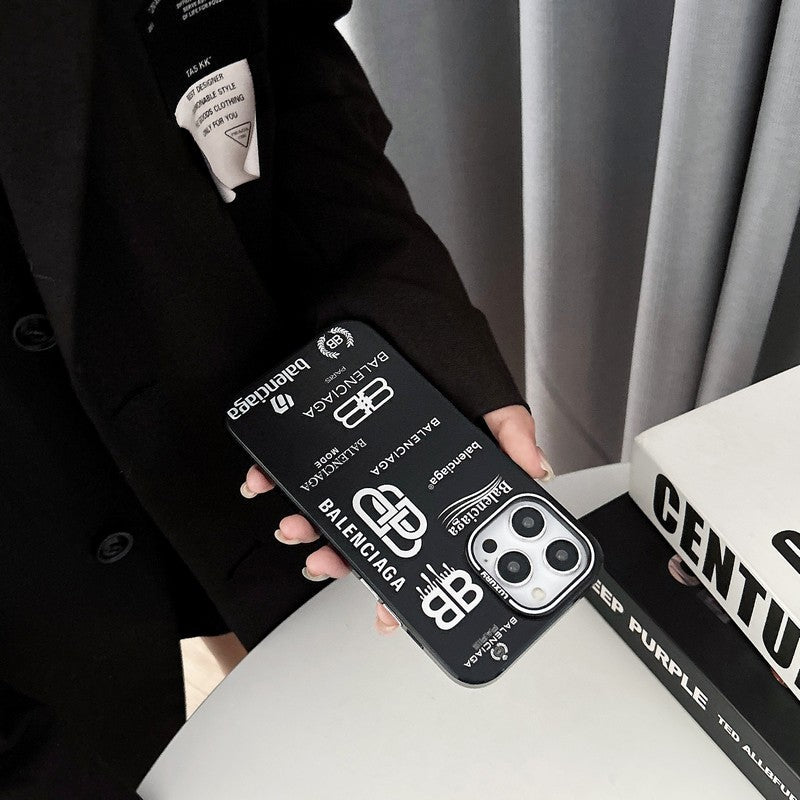 BB Nero & Custodia per iPhone argento