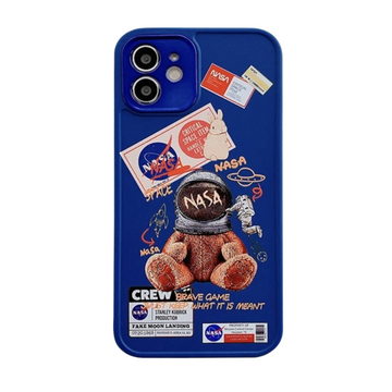 블루 우주비행사 곰 아이폰 케이스