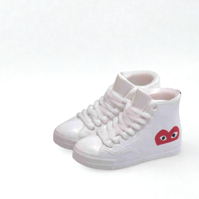Sneakers Miniature High Top Inspired Labubu Converse CDG