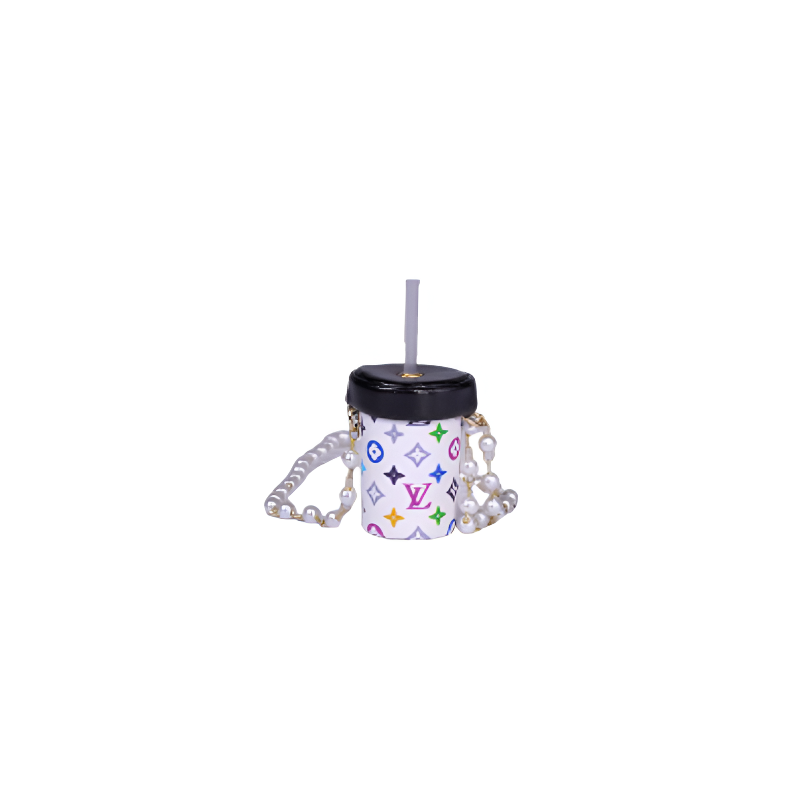 Labubu Miniature Designer Bubble Tea Cup - L.V. Inspired