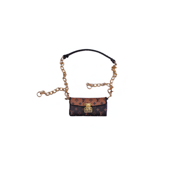 Labubu Miniature Monogram Trunk Clutch - L.V Inspired