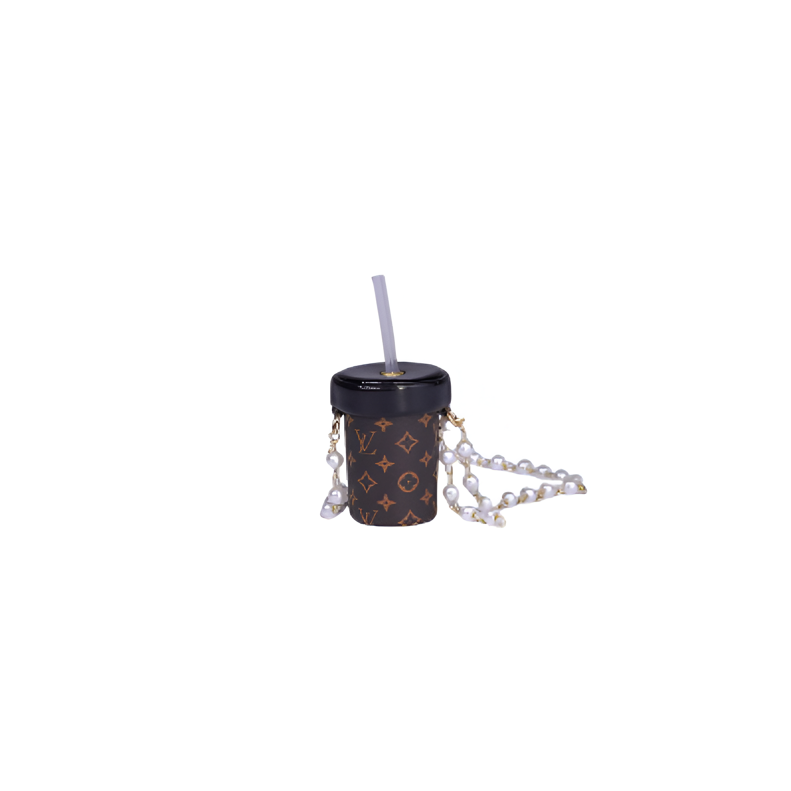 Labubu Miniature Designer Bubble Tea Cup - L.V. Inspired