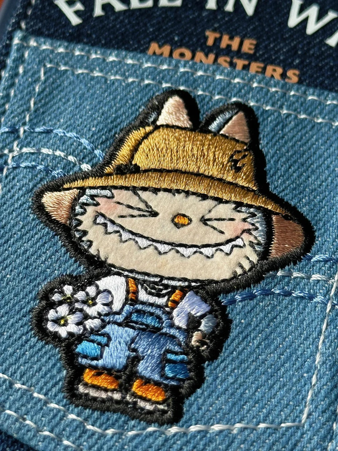 Labubu Denim Phone Case - Detachable Strap | Mini Pouch