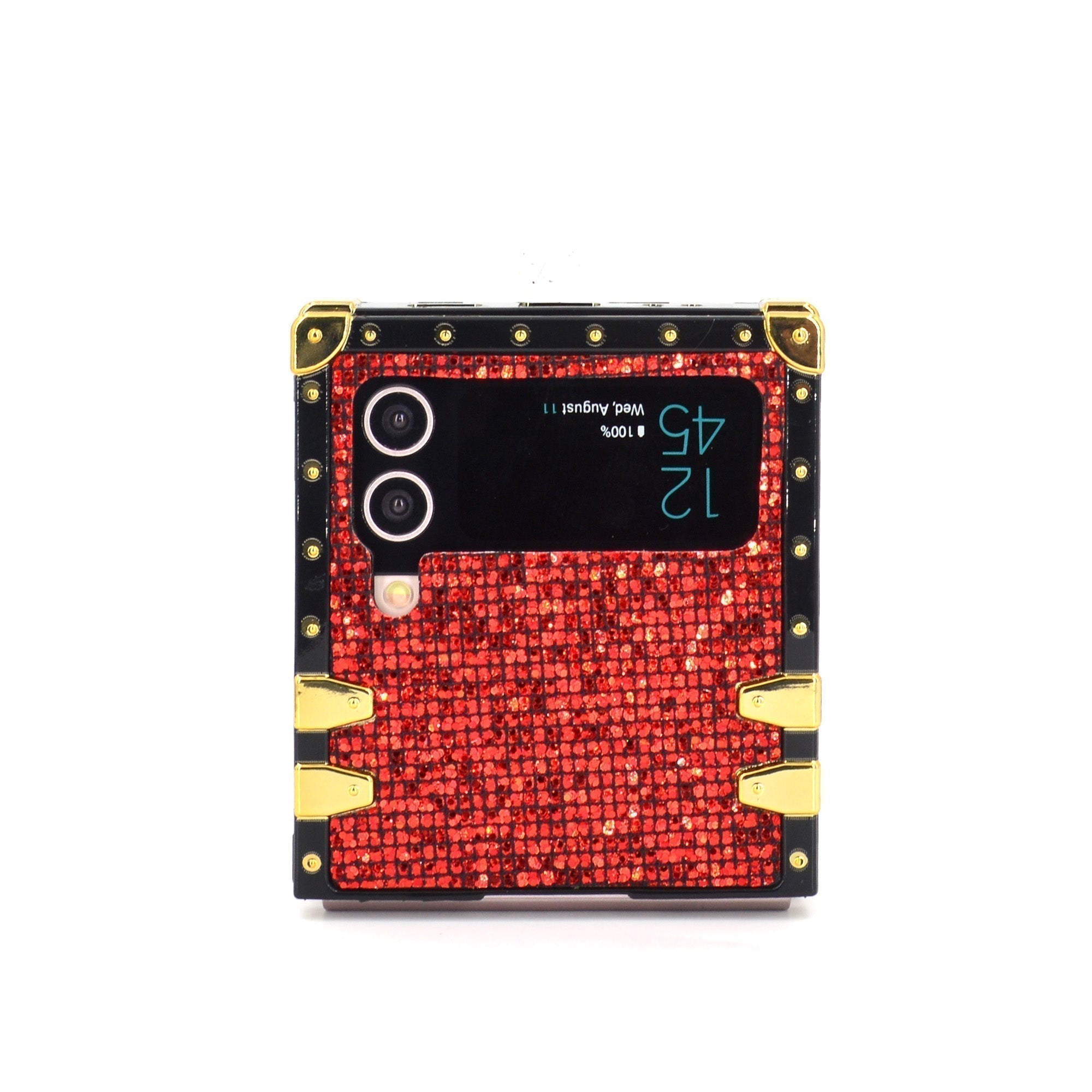 Custodia quadrata per Samsung Galaxy Z Flip6/5/4/3 5G "Anello Rubino"