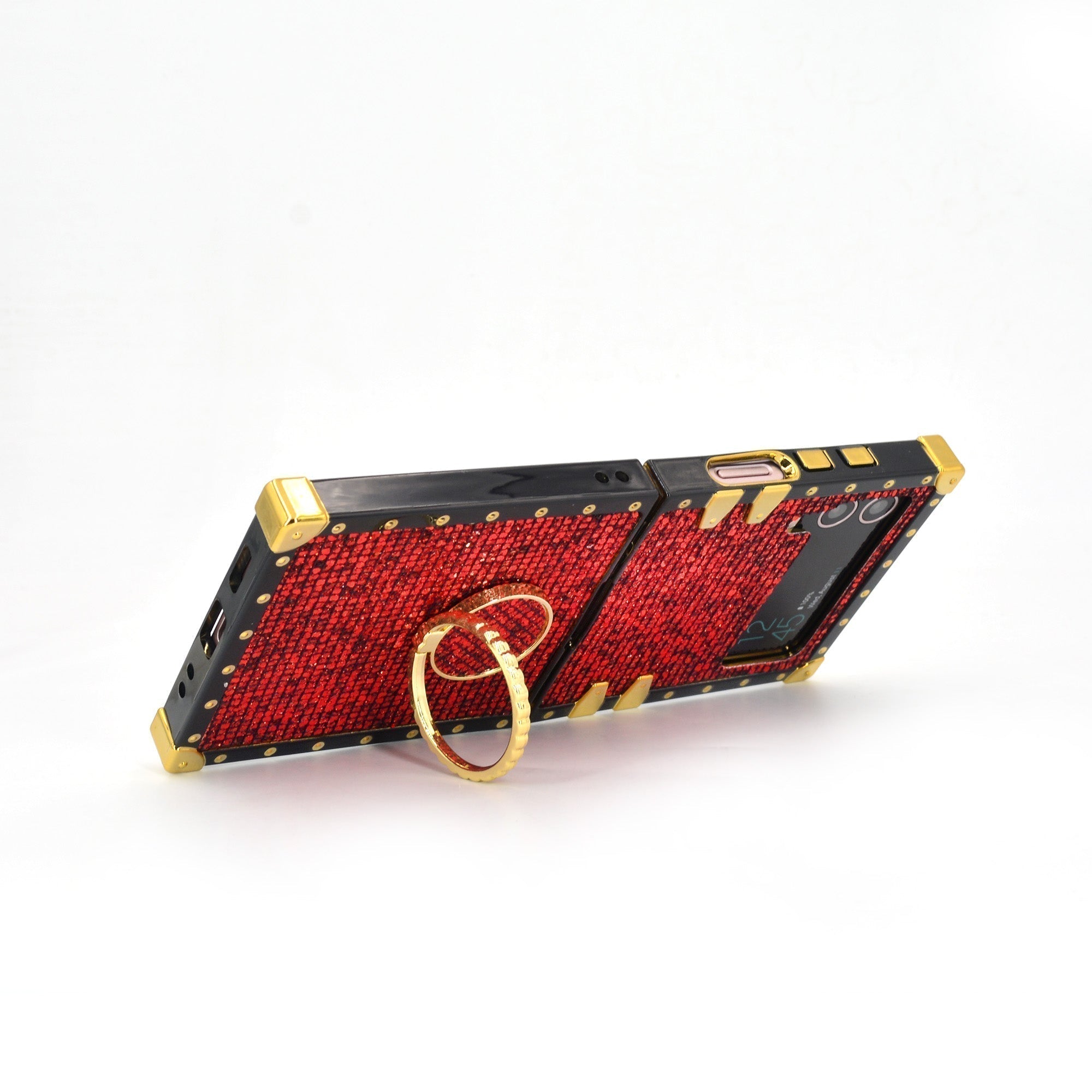 Custodia quadrata per Samsung Galaxy Z Flip6/5/4/3 5G "Anello Rubino"