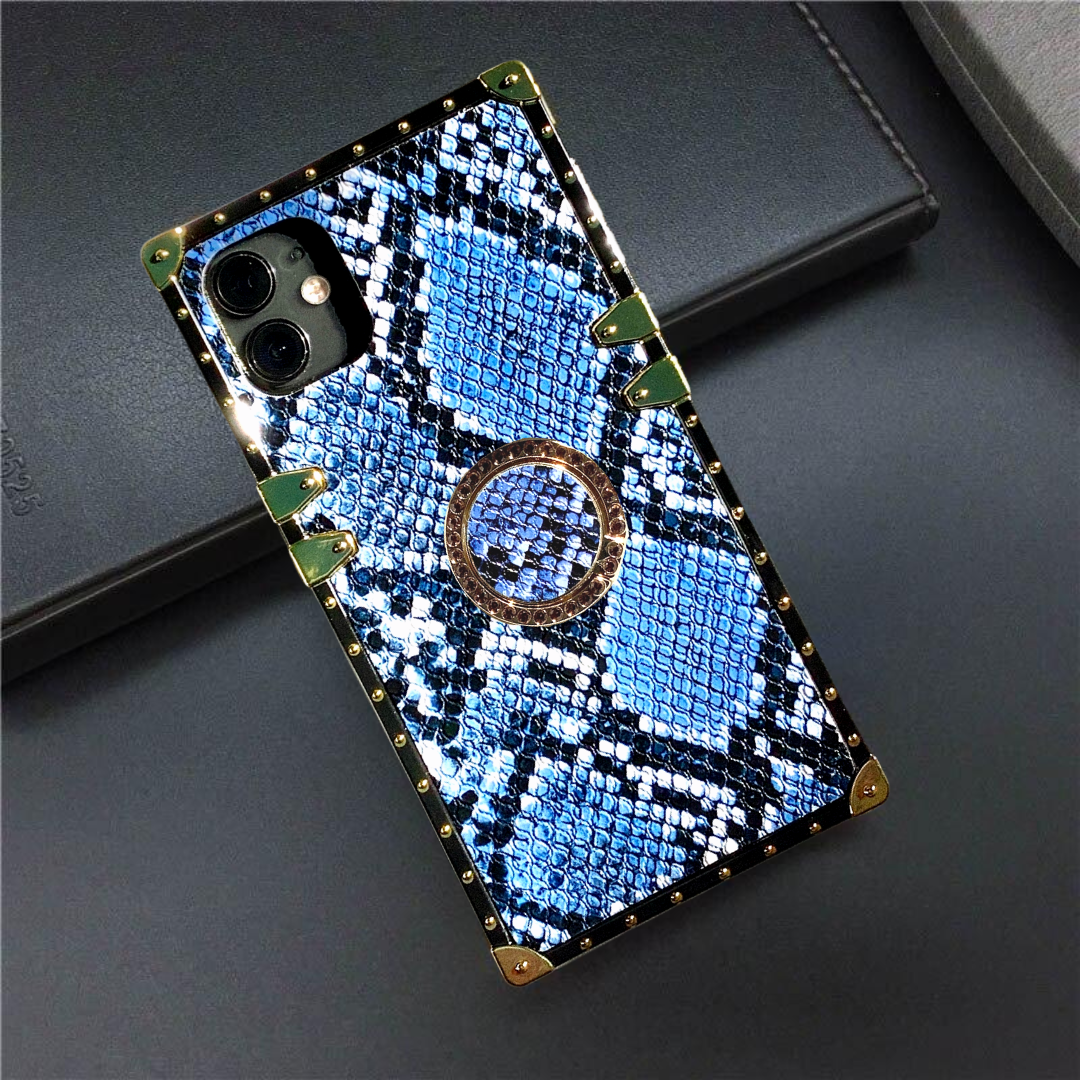Pouzdro Samsung s prstenem "Blue Rattlesnake"