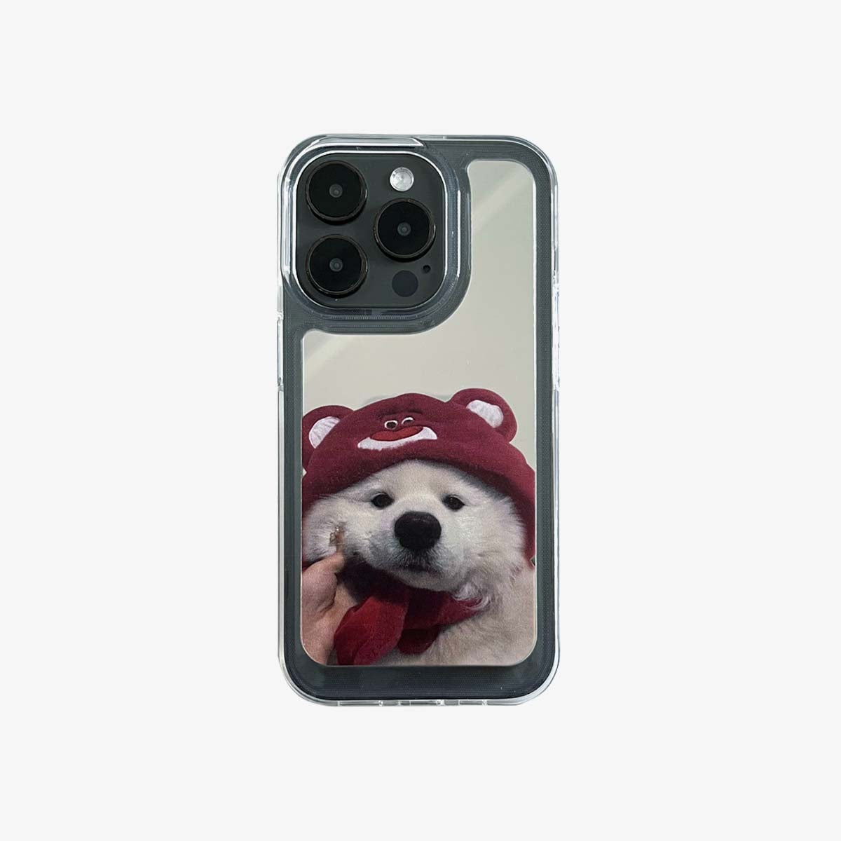 Spiegel iPhone-hoesje | Paar honden Samojeed (Koop er 2 en krijg 50% korting op één)